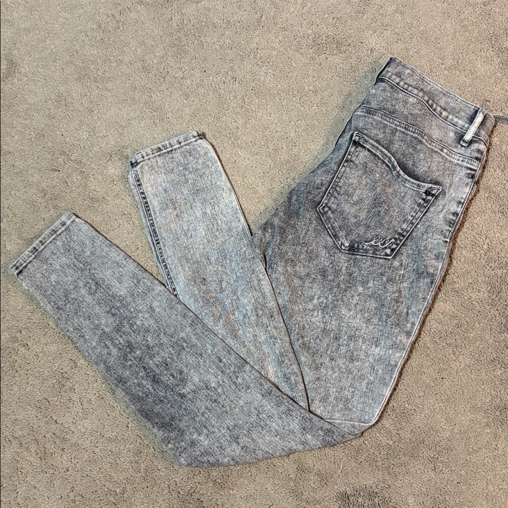 Express Acid Wash Jeggings 6R